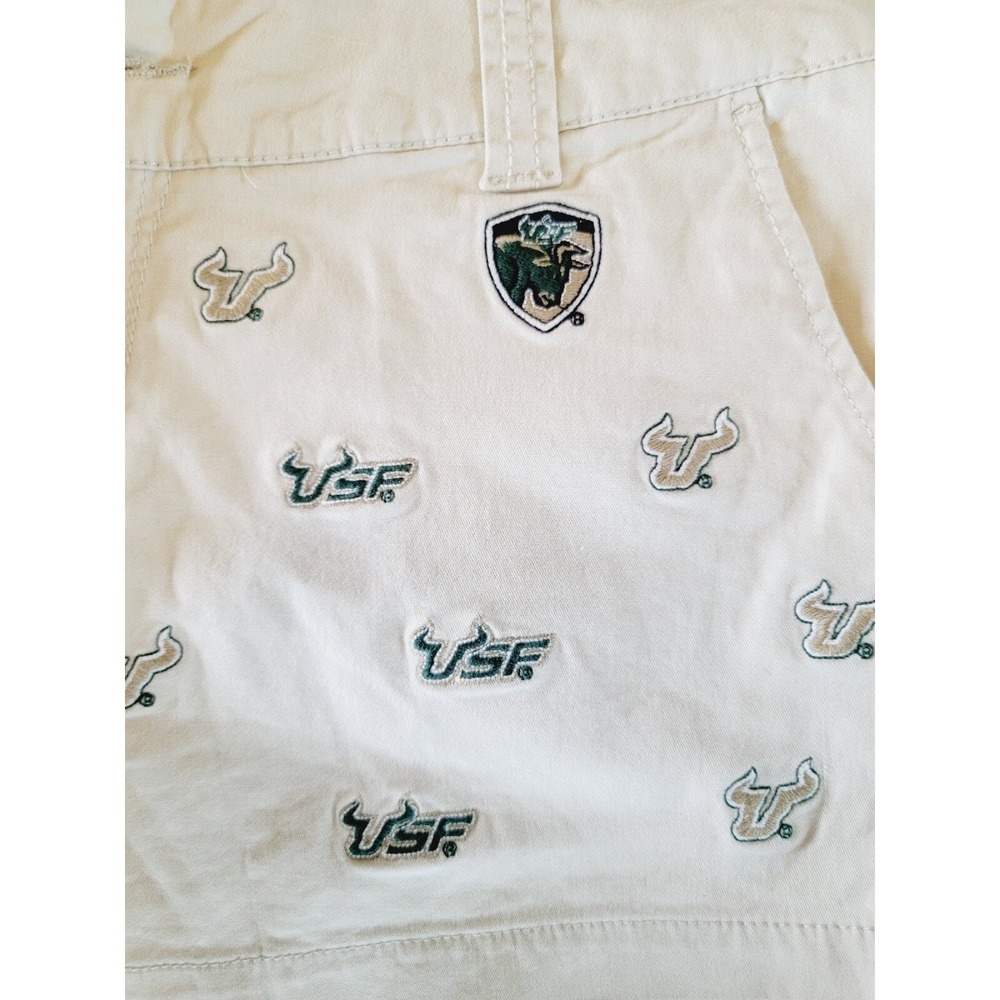 USF 7 S. Florida Bulls Shorts Embroidered E5 College‎ Classics Womens Sz 7 NWT - Picture 3 of 6